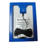 5W, 6V Saurally Solar Panel MONO With 10ft DC Jack Cable - Image 2